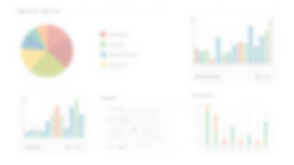 Farbige Kreisdiagramme und Balkendiagramme zeigen verschiedene Sektoren-Gewichtungen, moderne Datenvisualisierung auf dunklem Hintergrund